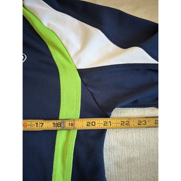 Seattle Seahawks Shirt Men's‎ Large Blue Short Sleeve Polo Collared NFL Football - Picture 9 of 10